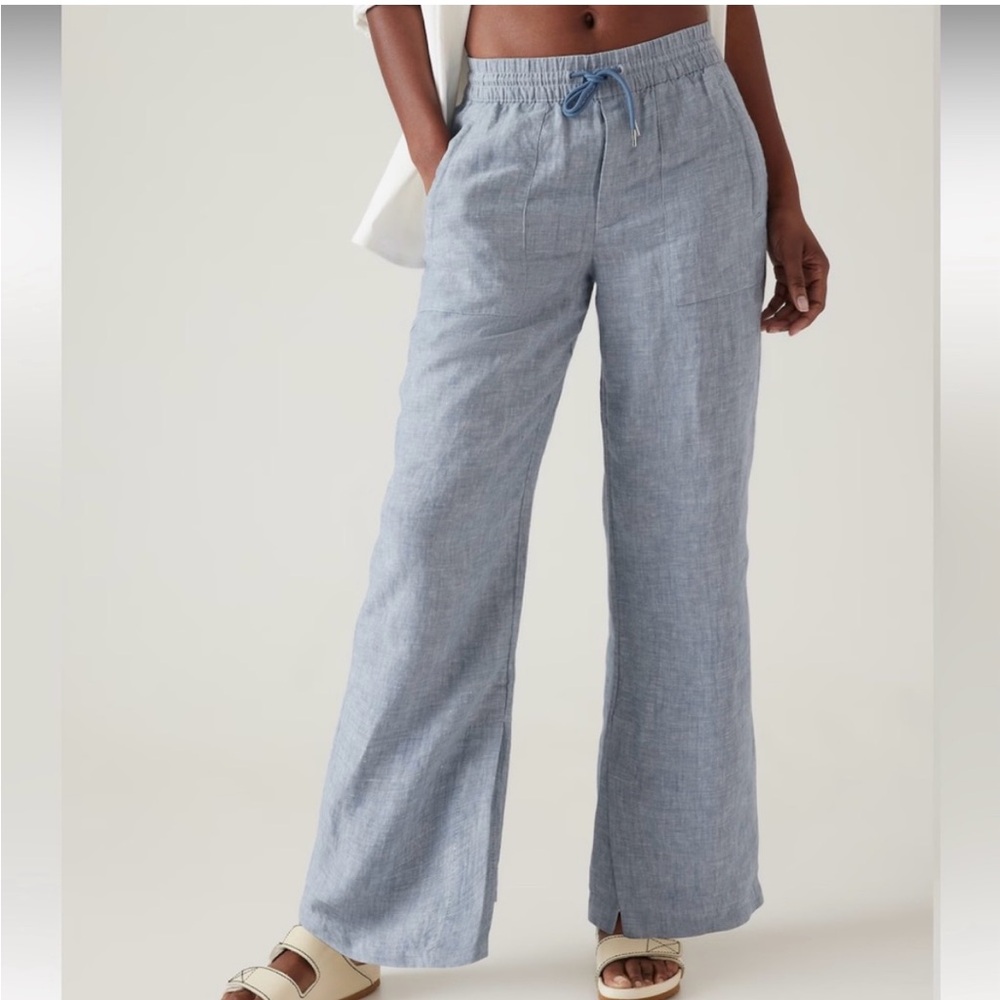Athleta Women's Retreat Linen Wide Leg Pant